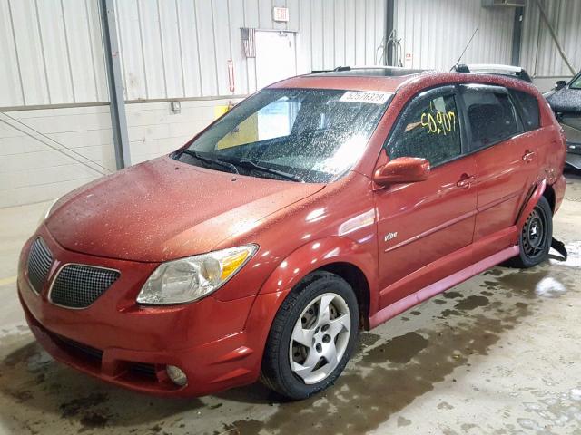 5Y2SL65896Z401827 - 2006 PONTIAC VIBE RED photo 2