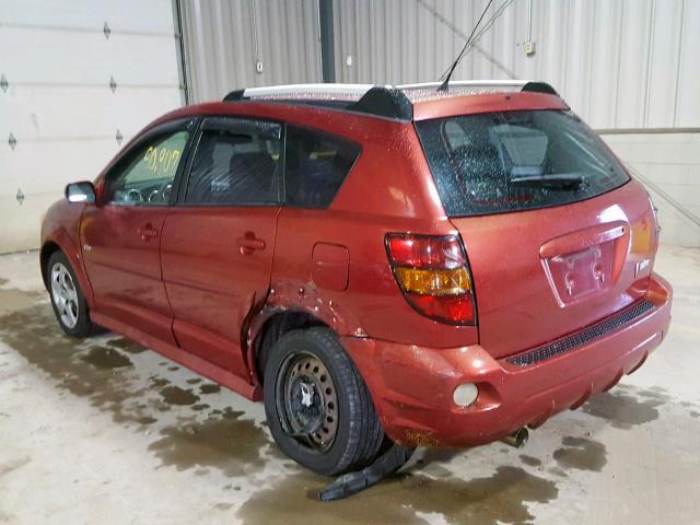 5Y2SL65896Z401827 - 2006 PONTIAC VIBE RED photo 3