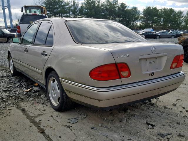 WDBJF72F3VA474375 - 1997 MERCEDES-BENZ E 420 BEIGE photo 3