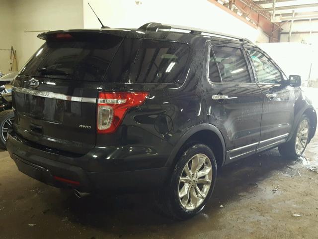 1FMHK8F83CGA82354 - 2012 FORD EXPLORER L BLACK photo 4