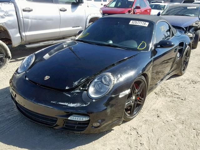 WP0CD29948S788148 - 2008 PORSCHE 911 TURBO BLACK photo 2