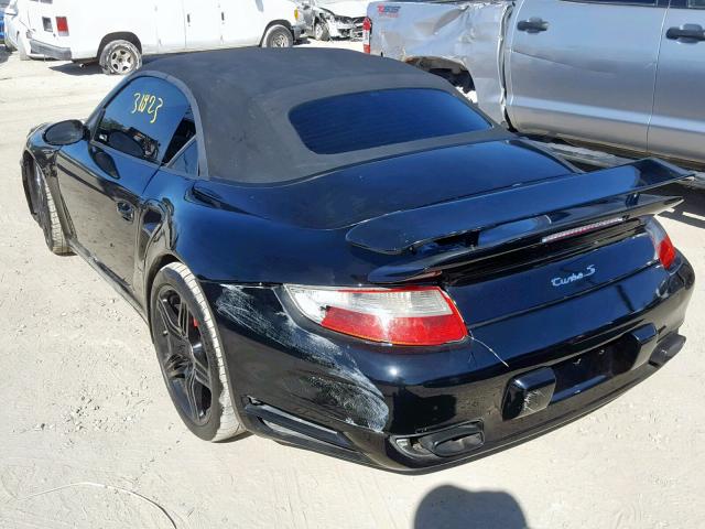 WP0CD29948S788148 - 2008 PORSCHE 911 TURBO BLACK photo 3