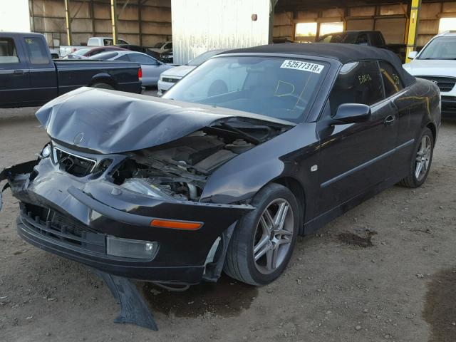 YS3FD79YX76002046 - 2007 SAAB 9-3 2.0T BLACK photo 2