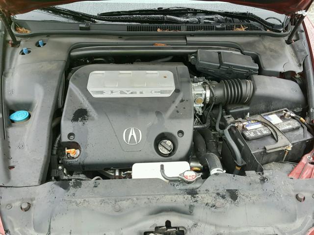 19UUA66257A020860 - 2007 ACURA TL RED photo 7