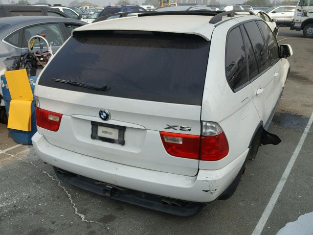 5UXFB53526LV23860 - 2006 BMW X5 4.4I WHITE photo 4