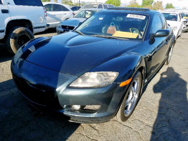 JM1FE17N340117340 - 2004 MAZDA RX8 BLUE photo 2