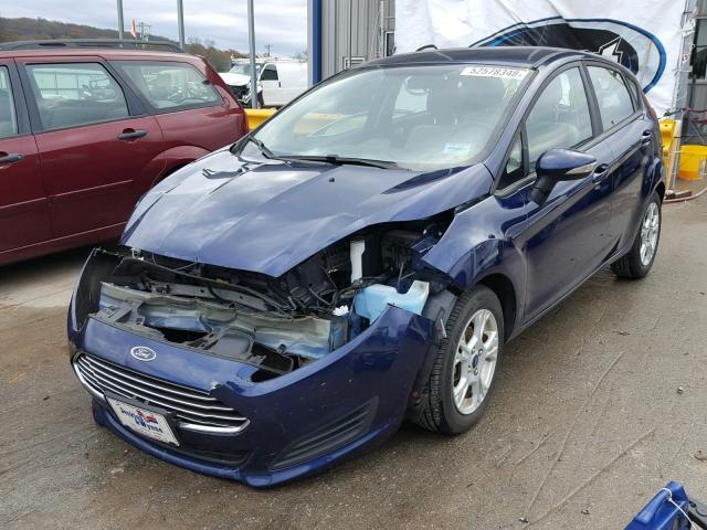 3FADP4EJ1GM184531 - 2016 FORD FIESTA SE BLUE photo 2