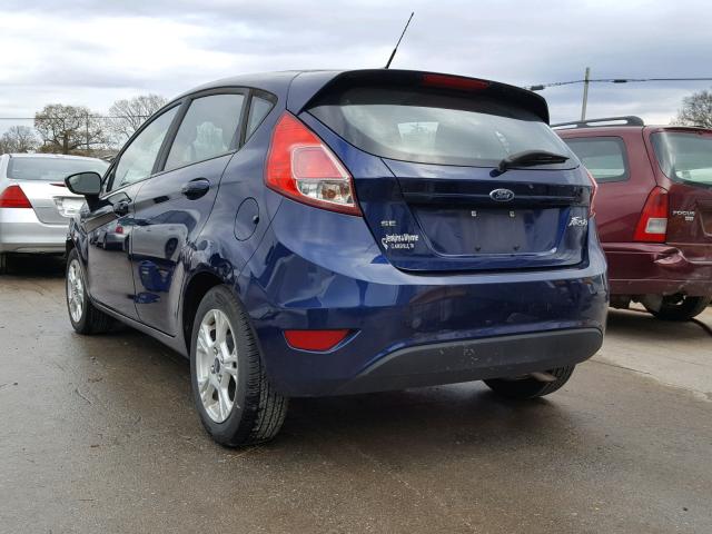 3FADP4EJ1GM184531 - 2016 FORD FIESTA SE BLUE photo 3