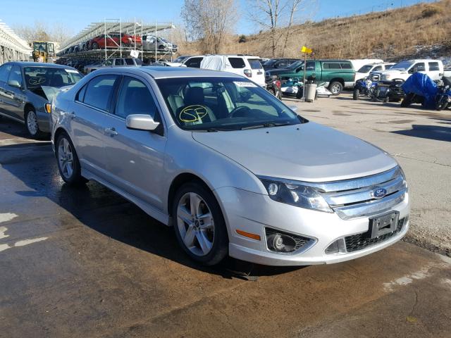 3FAHP0KC3AR211898 - 2010 FORD FUSION SPO SILVER photo 1