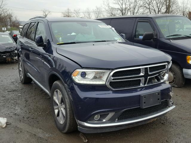 1C4RDJDG3GC433202 - 2016 DODGE DURANGO LI BLUE photo 1