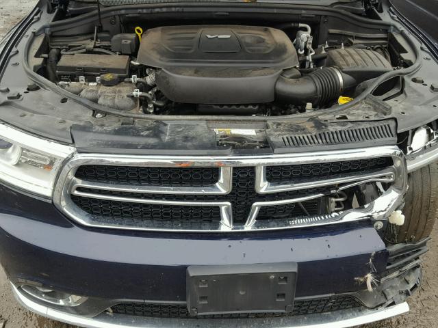 1C4RDJDG3GC433202 - 2016 DODGE DURANGO LI BLUE photo 7