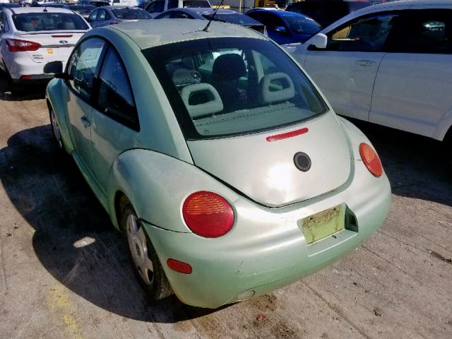 3VWBB61C0WM048051 - 1998 VOLKSWAGEN NEW BEETLE 绿色 照片 3