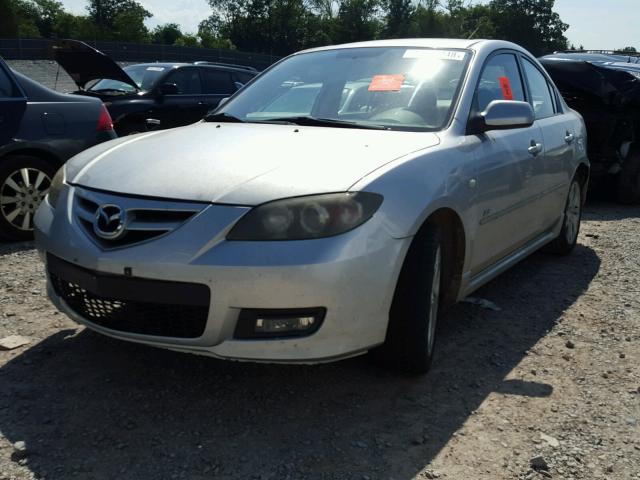 JM1BK324381129425 - 2008 MAZDA 3 S SILVER photo 2