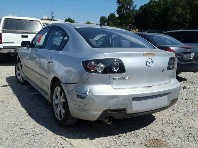 JM1BK324381129425 - 2008 MAZDA 3 S SILVER photo 3