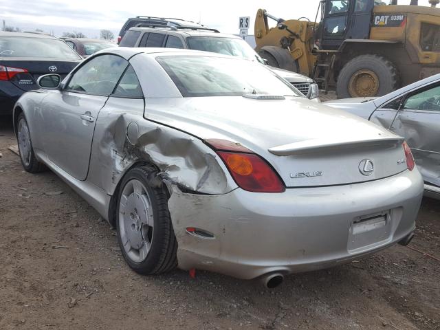 JTHFN48Y330036393 - 2003 LEXUS SC 430 GRAY photo 3