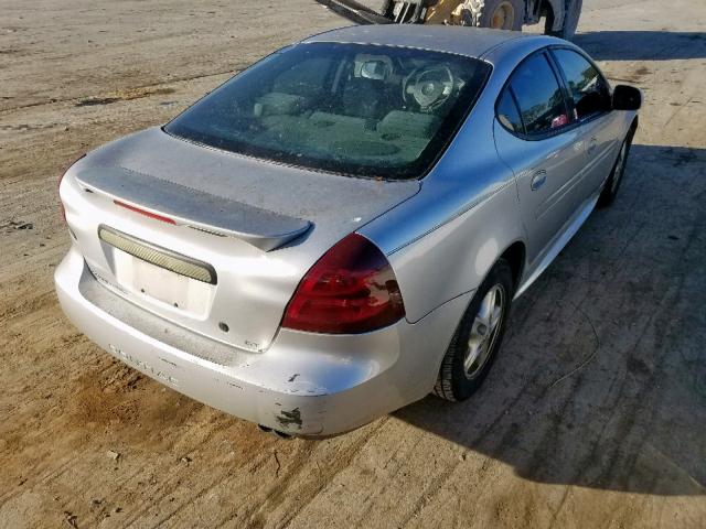 2G2WP522841182403 - 2004 PONTIAC GRAND PRIX SILVER photo 4