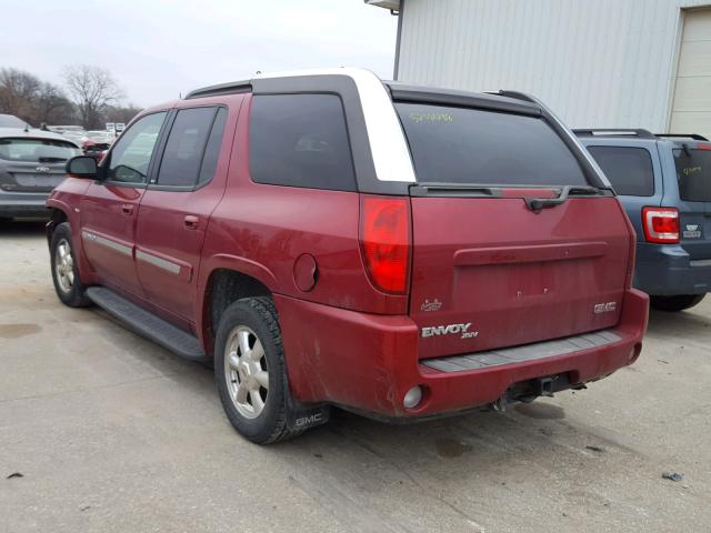 1GKET12P246168100 - 2004 GMC ENVOY XUV MAROON photo 3