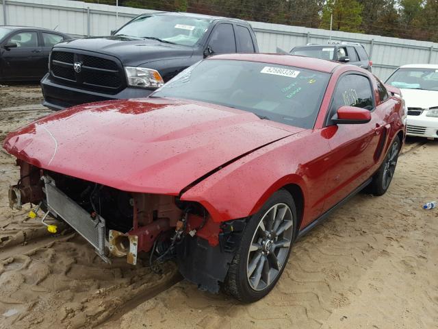 1ZVBP8CF4B5140607 - 2011 FORD MUSTANG GT RED photo 2