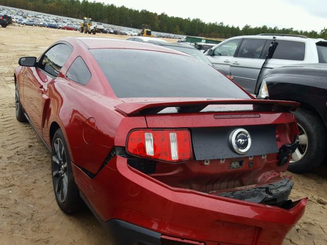 1ZVBP8CF4B5140607 - 2011 FORD MUSTANG GT RED photo 3