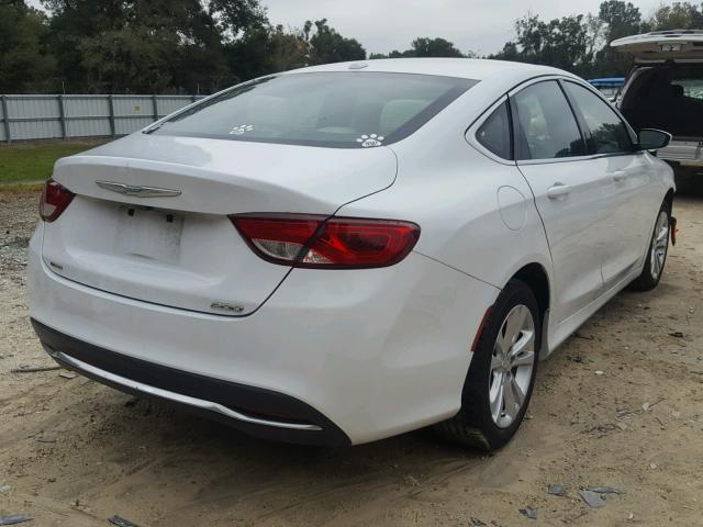 1C3CCCAB0FN732702 - 2015 CHRYSLER 200 LIMITE WHITE photo 4