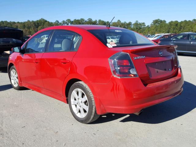 3N1AB6AP4CL708534 - 2012 NISSAN SENTRA 2.0 RED photo 3