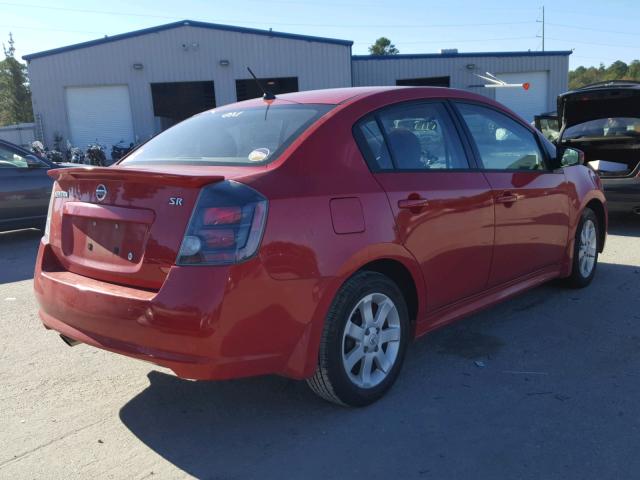 3N1AB6AP4CL708534 - 2012 NISSAN SENTRA 2.0 RED photo 4