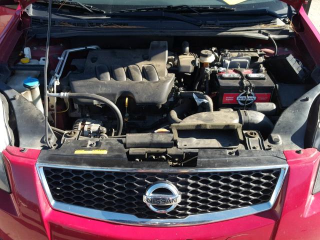 3N1AB6AP4CL708534 - 2012 NISSAN SENTRA 2.0 RED photo 7