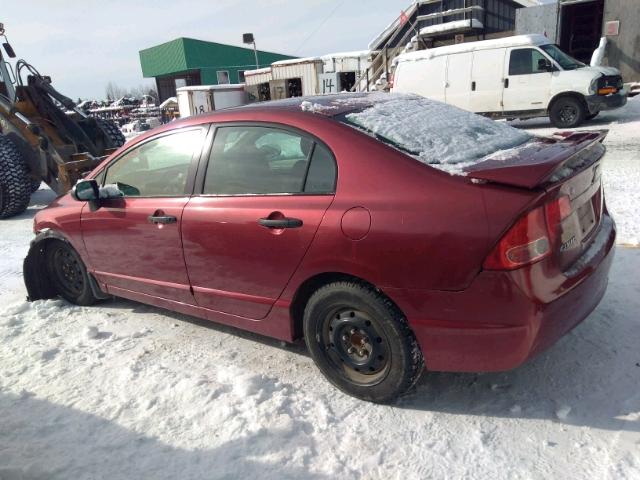 2HGFA16356H031880 - 2006 HONDA CIVIC DX V RED photo 3