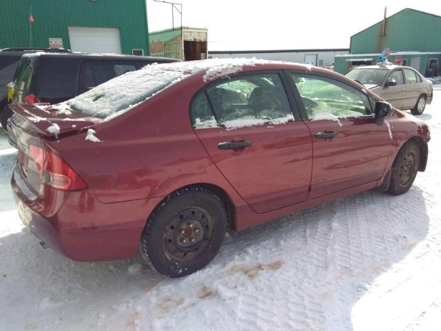 2HGFA16356H031880 - 2006 HONDA CIVIC DX V RED photo 4