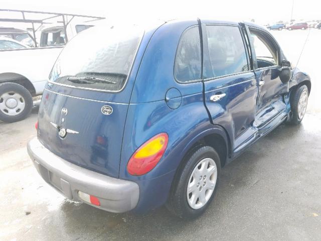 3C4FY4BBX1T548066 - 2001 CHRYSLER PT CRUISER BLUE photo 4