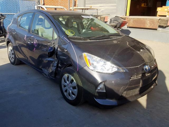 JTDKDTB30D1556850 - 2013 TOYOTA PRIUS C GRAY photo 1