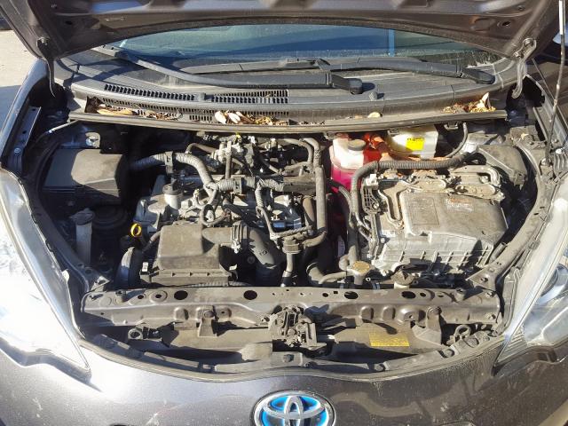 JTDKDTB30D1556850 - 2013 TOYOTA PRIUS C GRAY photo 7