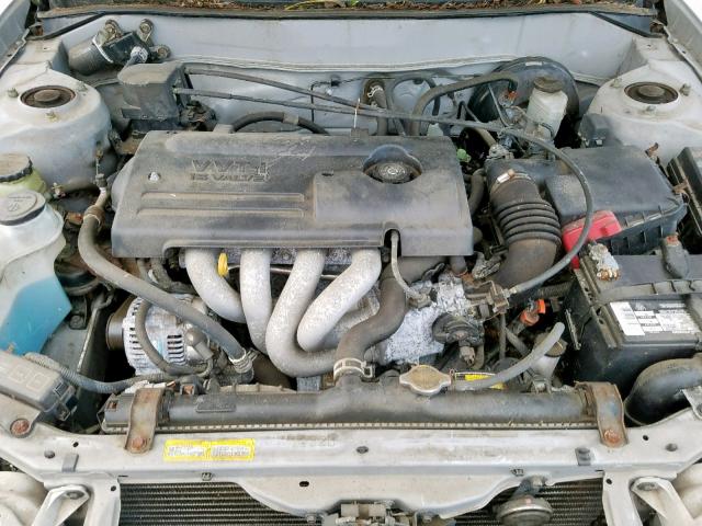 2T1BR12EX1C507931 - 2001 TOYOTA COROLLA CE SILVER photo 7