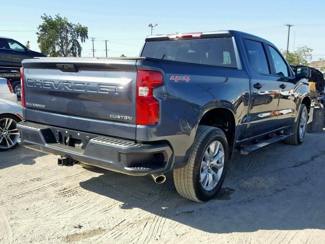 3GCPWBEH6KG162835 - 2019 CHEVROLET SILVERADO BLUE photo 4