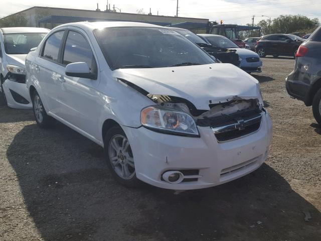 KL1TG5DE8BB136614 - 2011 CHEVROLET AVEO LT WHITE photo 1