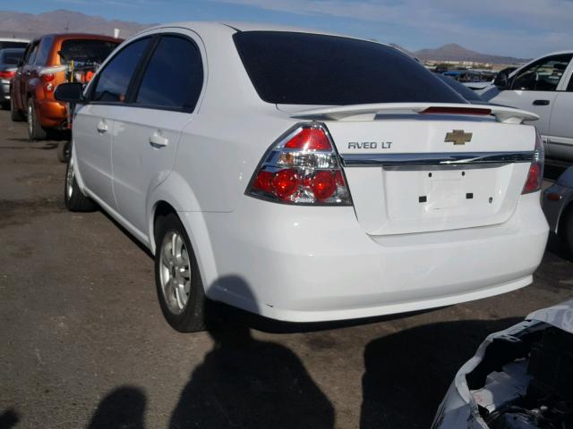 KL1TG5DE8BB136614 - 2011 CHEVROLET AVEO LT WHITE photo 3