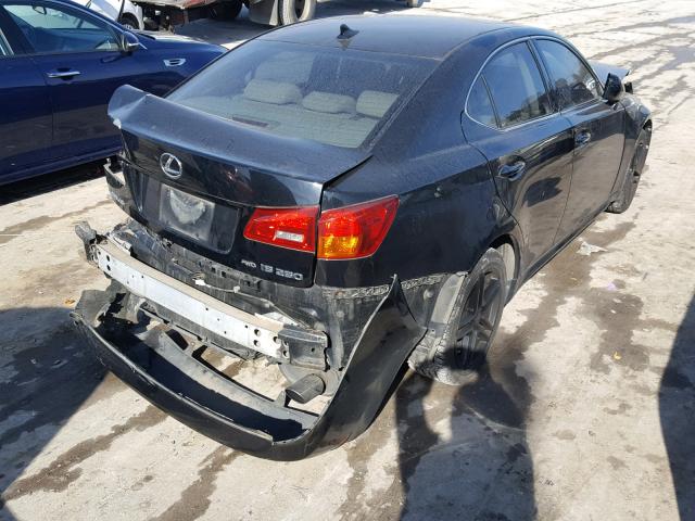 JTHCK262175013444 - 2007 LEXUS IS 250 BLACK photo 4