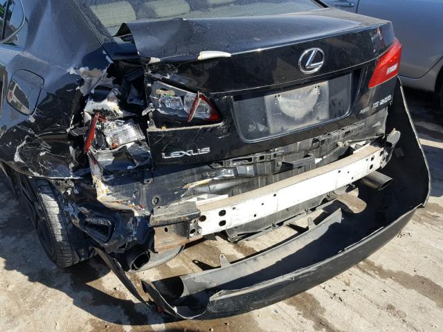 JTHCK262175013444 - 2007 LEXUS IS 250 BLACK photo 9