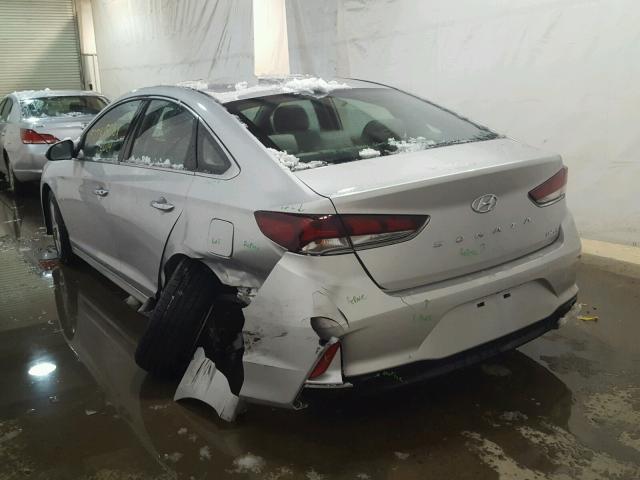 5NPE34AF3JH711011 - 2018 HYUNDAI SONATA SPO SILVER photo 3