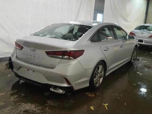 5NPE34AF3JH711011 - 2018 HYUNDAI SONATA SPO SILVER photo 4