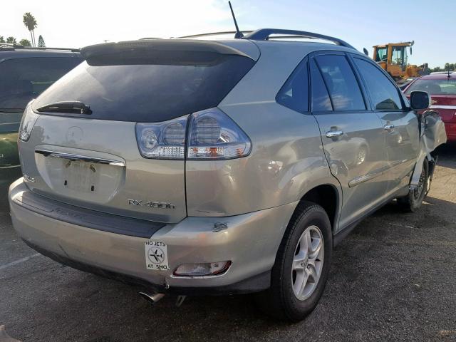 JTJHW31U882050176 - 2008 LEXUS RX 400H GRAY photo 4