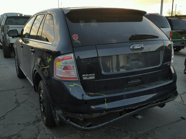 2FMDK49CX8BA93289 - 2008 FORD EDGE LIMIT BLUE photo 3