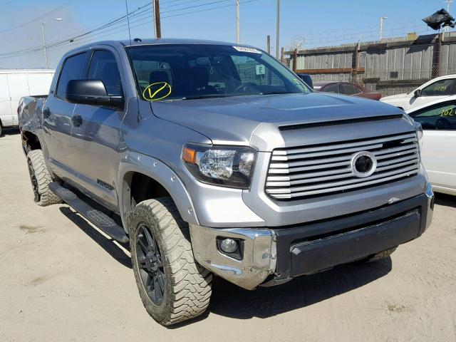 5TFEM5F19HX122317 - 2017 TOYOTA TUNDRA CRE SILVER photo 1