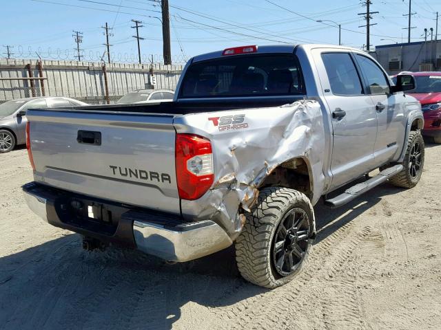 5TFEM5F19HX122317 - 2017 TOYOTA TUNDRA CRE SILVER photo 4