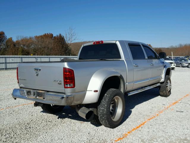 3D3MX49C86G238692 - 2006 DODGE RAM 3500 SILVER photo 4