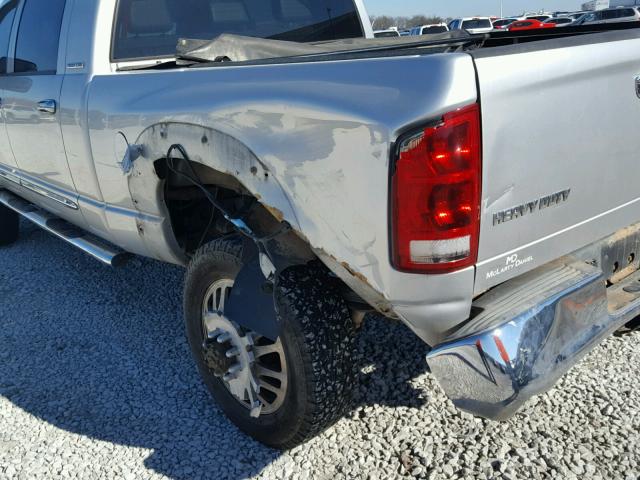 3D3MX49C86G238692 - 2006 DODGE RAM 3500 SILVER photo 9