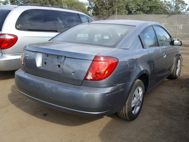 1G8AN18F37Z149832 - 2007 SATURN ION LEVEL GRAY photo 4