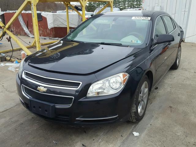 1G1ZH57B39F235595 - 2009 CHEVROLET MALIBU 1LT BLACK photo 2