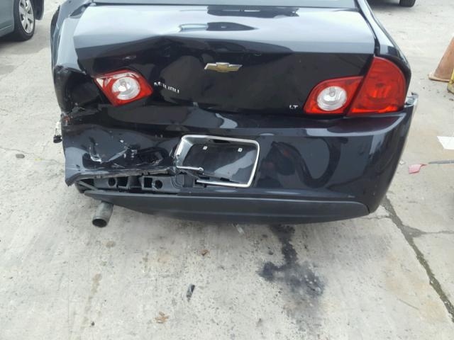1G1ZH57B39F235595 - 2009 CHEVROLET MALIBU 1LT BLACK photo 9
