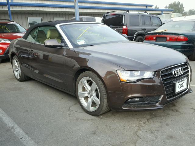 WAUAFAFH0EN006975 - 2014 AUDI A5 PREMIUM BROWN photo 1